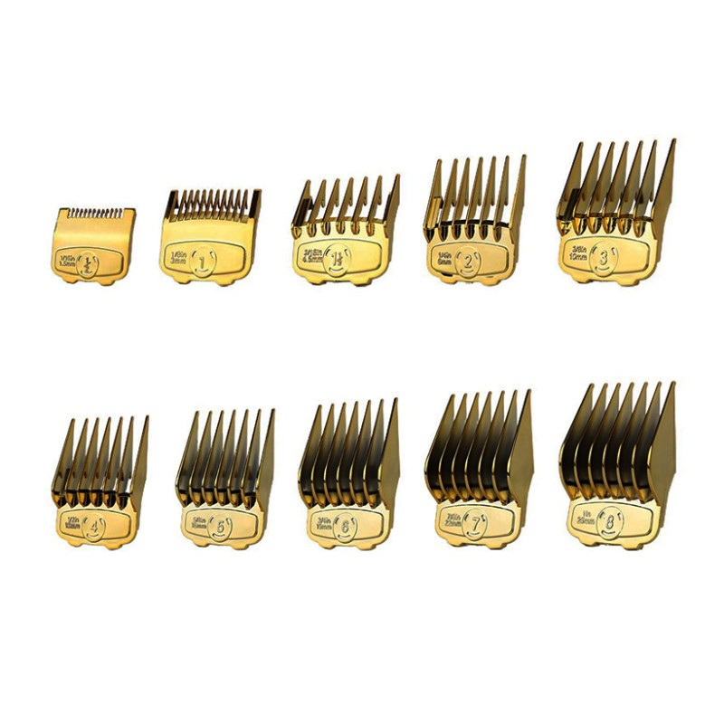 ست ماشین اصلاح وال فلزی طلایی مجموعه 10 عددی