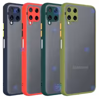 پک 5 عددی گارد پشت مات محافظ لنز دار سامسونگ مدل A22 4G