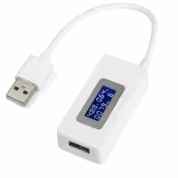 ماژول نمایش ولتاژ  جریان و میزان شارژ USB و Micro USB