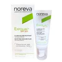 کرم ضد آفتاب مات کننده اکسفولیاک نوروا Noreva Exfoliac Matifying Suncare Fluid SPF50 • خوش آرا