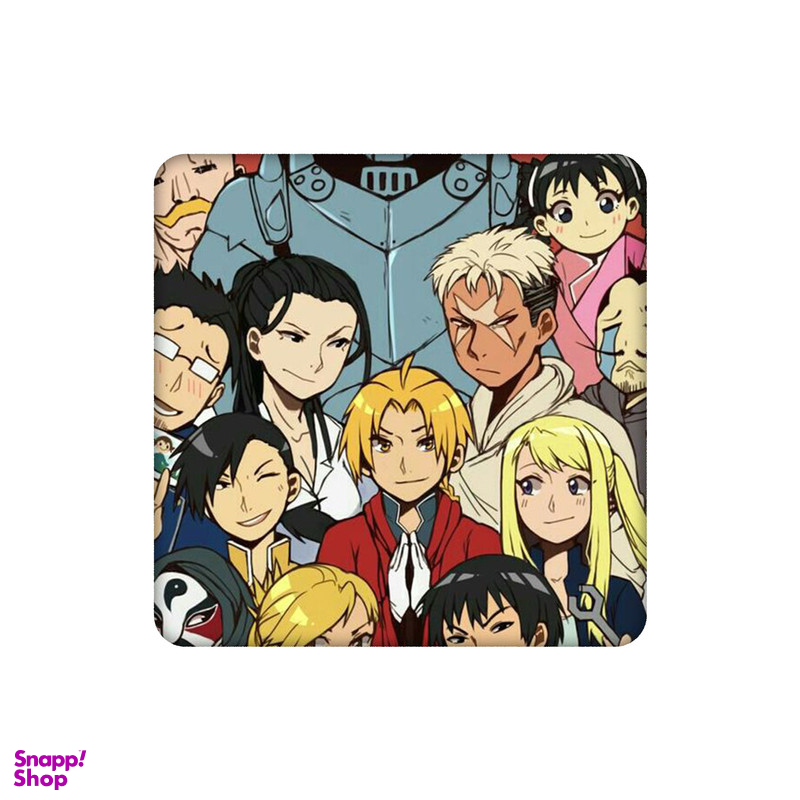 زیرلیوانی طرح انیمه کیمیاگر تمام فلزی کد 7868009