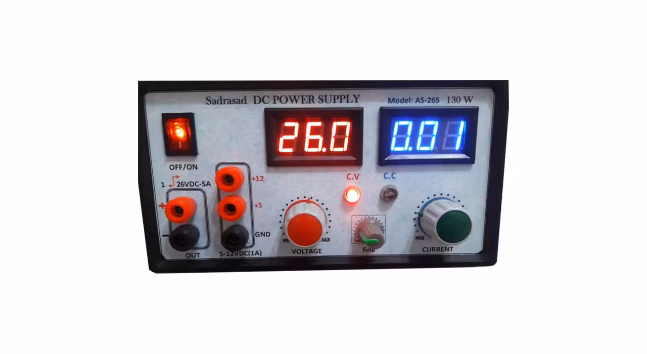 منبع تغذیه متغیر آزمایشگاهی AS265-2N