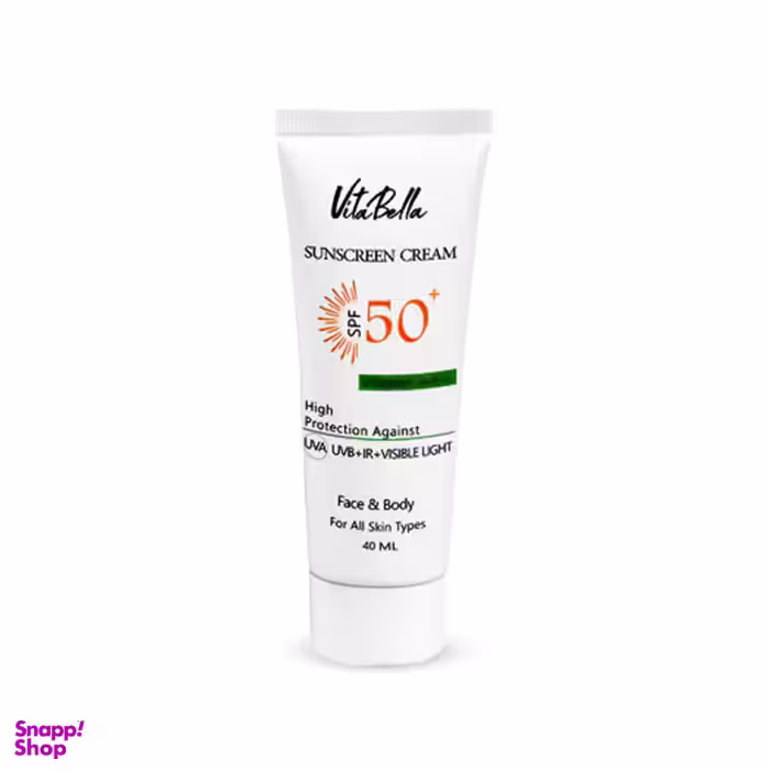 کرم ضد آفتاب بی رنگ ویتابلا مدل SPF50 حجم 40 میلی لیتر