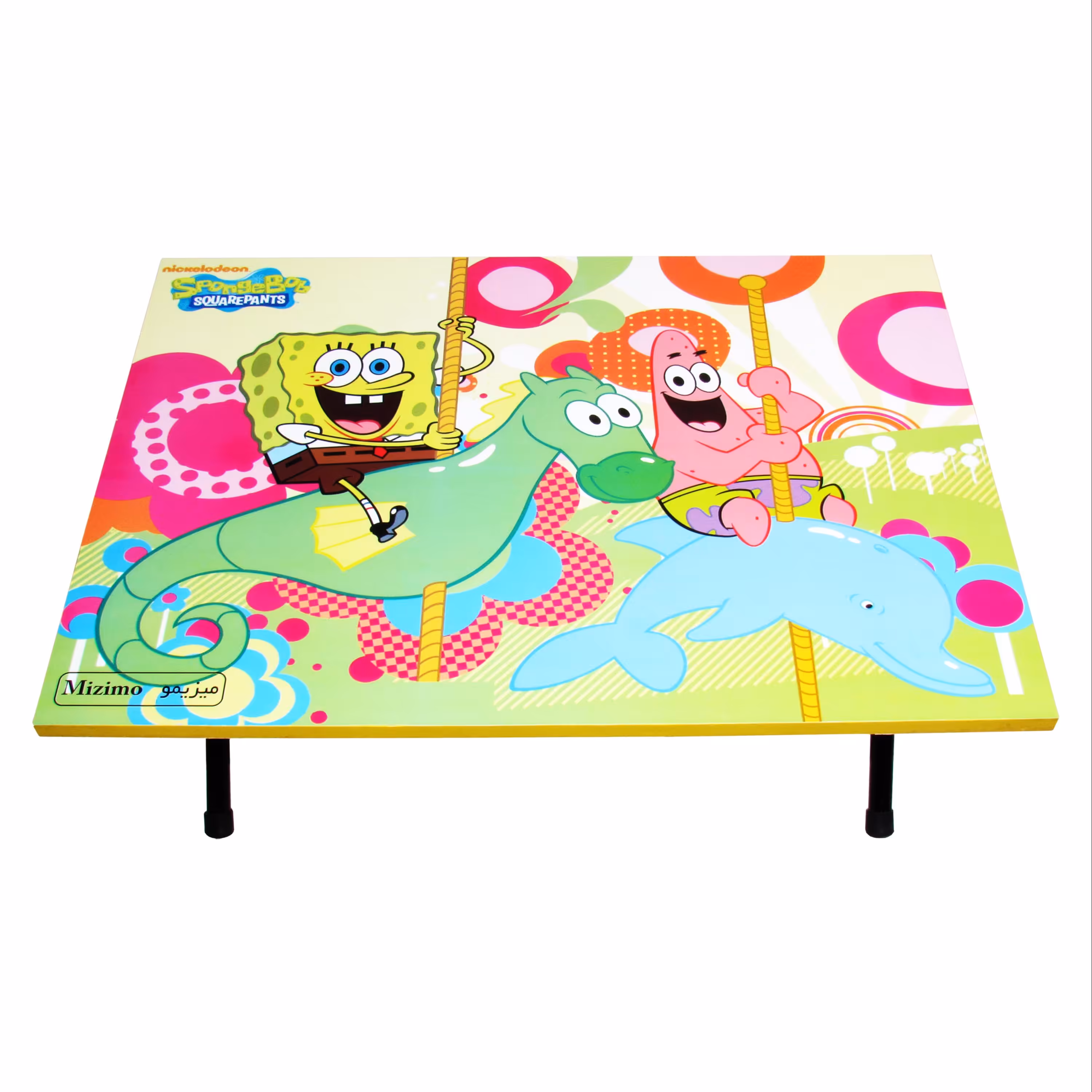 میز تحریر پایه کوتاه میزیمو طرح باب اسفنجی 2 کد 3201