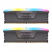 رم کامپیوتر DDR5 دو کاناله 6000 مگاهرتز CL30 کورسیر Vengeance RGB AMD Expo ظرفیت 64 گیگابایت
