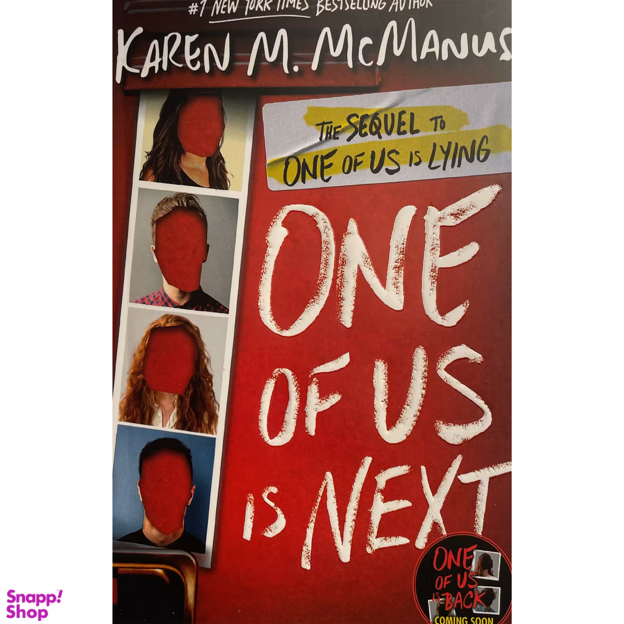 کتاب One of us is next اثر Karen M McManus انتشارات معیار علم