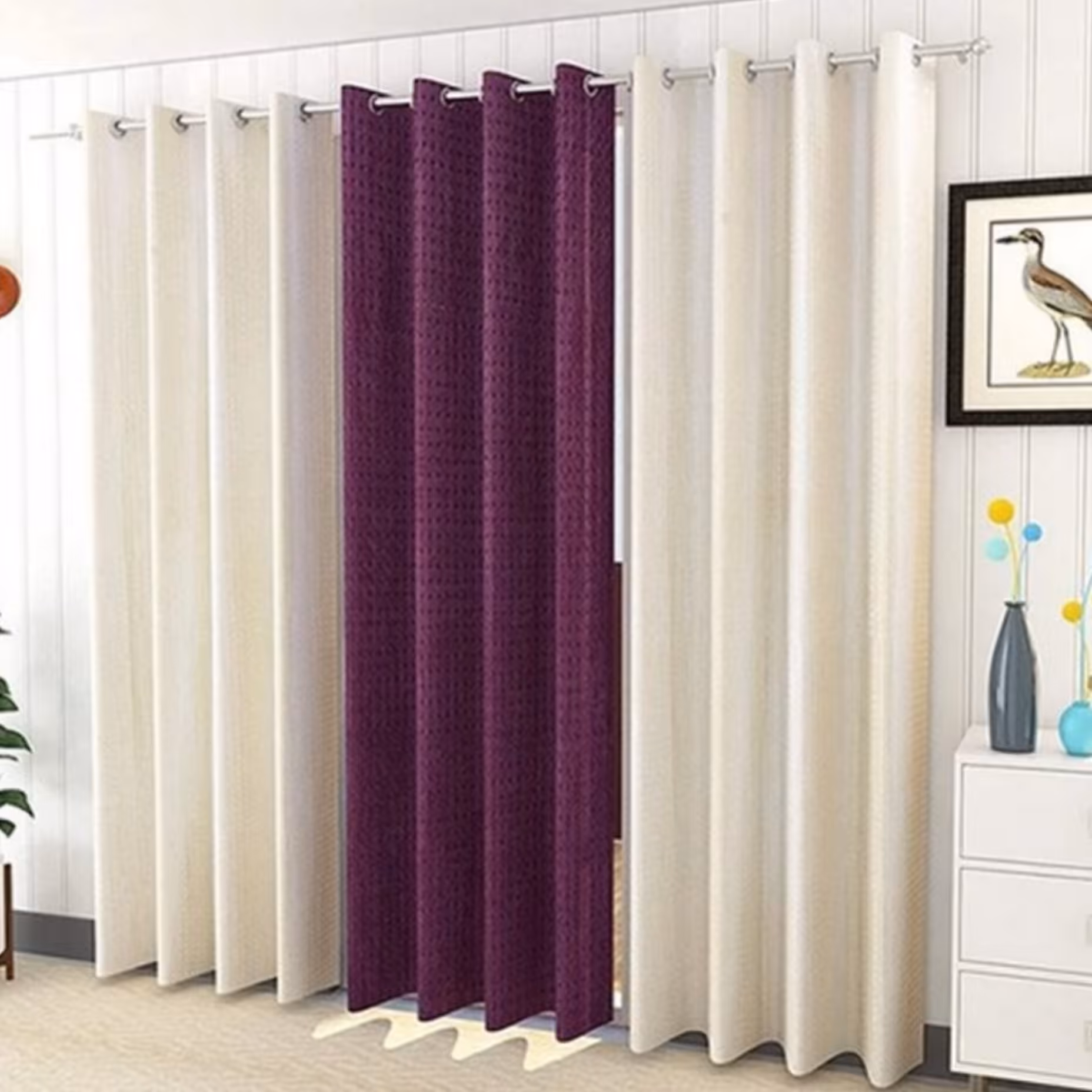 پرده حریر  ساده