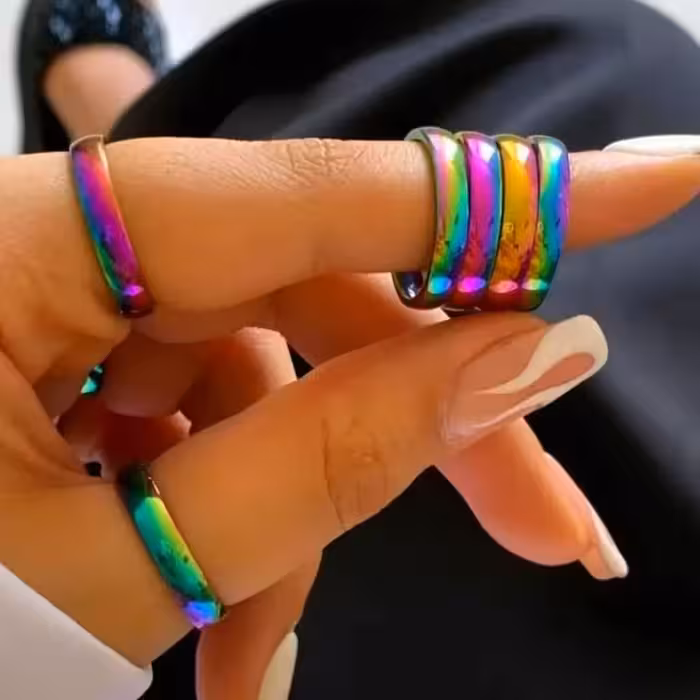 حلقه استیل رنگ ثابت