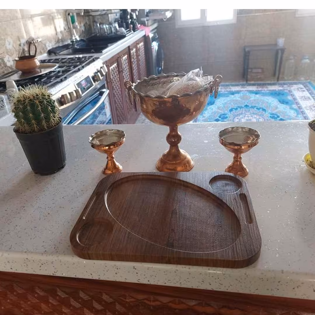 سینی سرو مدل چوبی