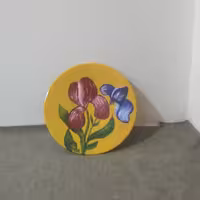 نقاشی سفال گل 