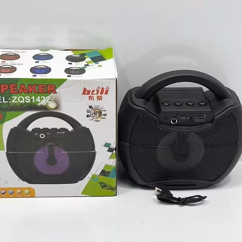 اسپیکر  4 اینچ بلوتوث فلش و aux قابلیت اتصال میکروفن مدل ZQS-1422 