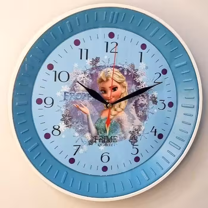 ساعت دیواری کودک (ساعت کودک) (طرح و رنگ متفاوت)