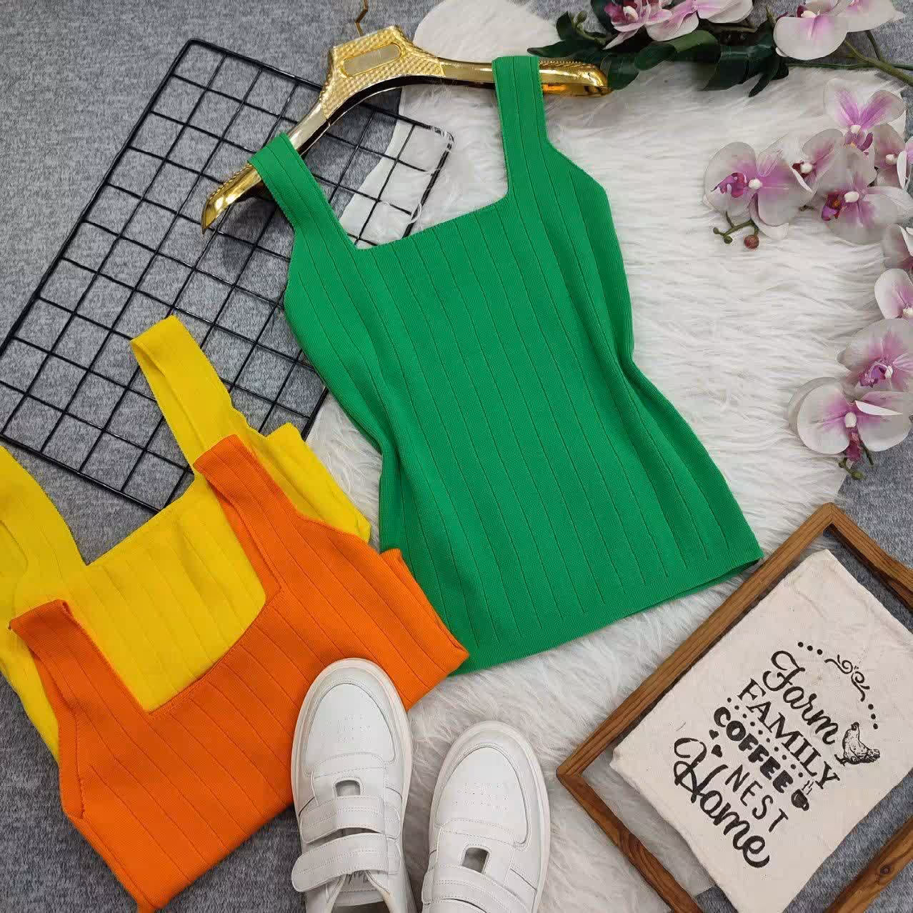 تاپ بافتنی بافت ریز عمودی فری