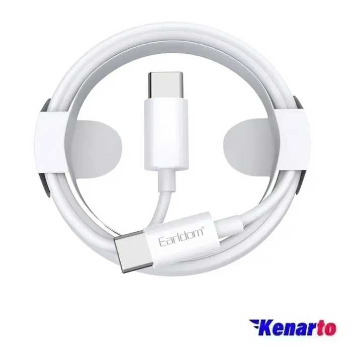 کابل تبدیل Type-C PD 60W به Type-C ارلدام مدل EC-166C طول 1 متر