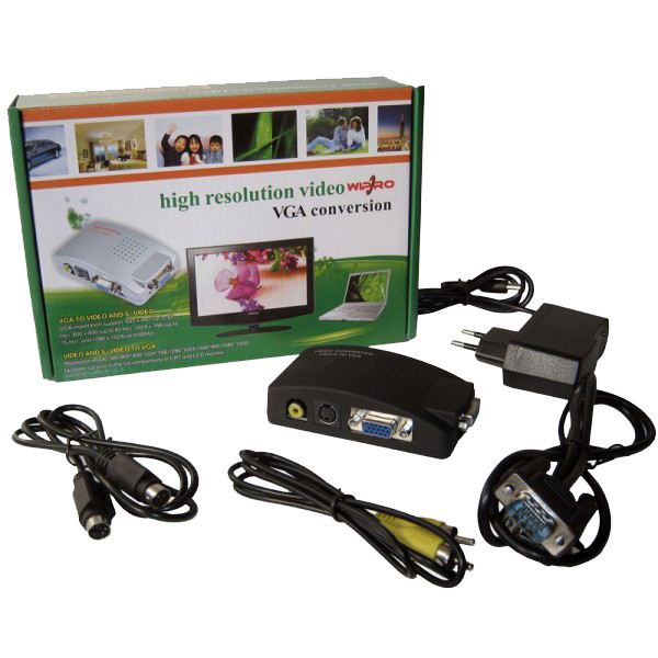 مبدل مینی AV به VGA وی پرو