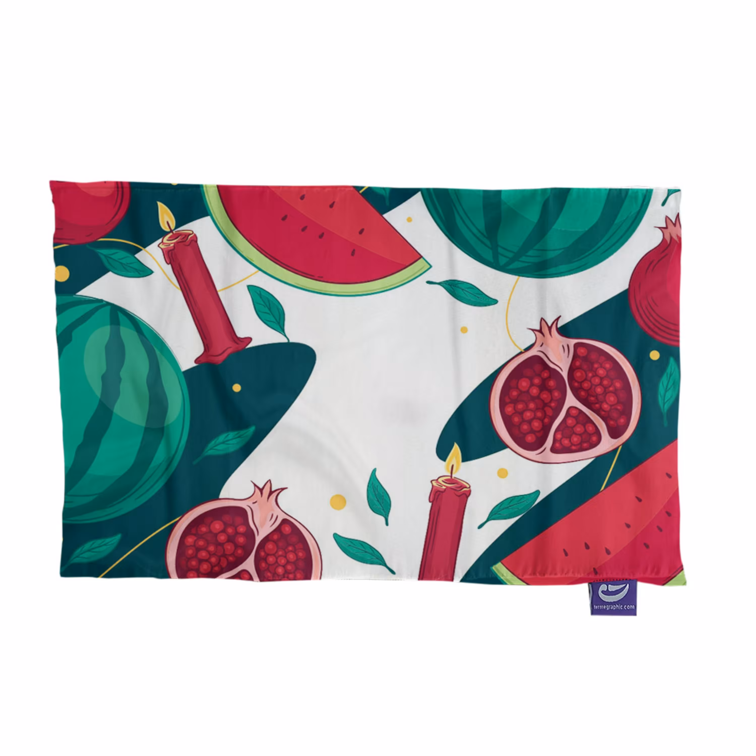 پارچه کادویی ترمه طراحان ایده مدل تم یلدا (سفید) کد cfp1744