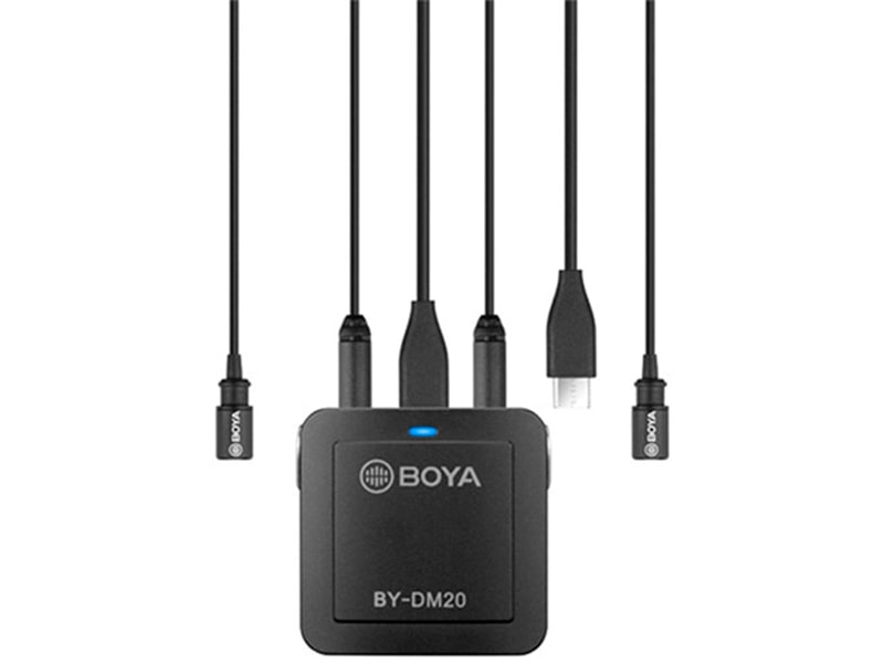 میکروفن یقهای بویا BOYA BY-DM20 2-Person Recording Kit with Lavalier
