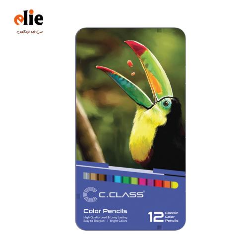 مداد رنگی 12 رنگ سی کلاس