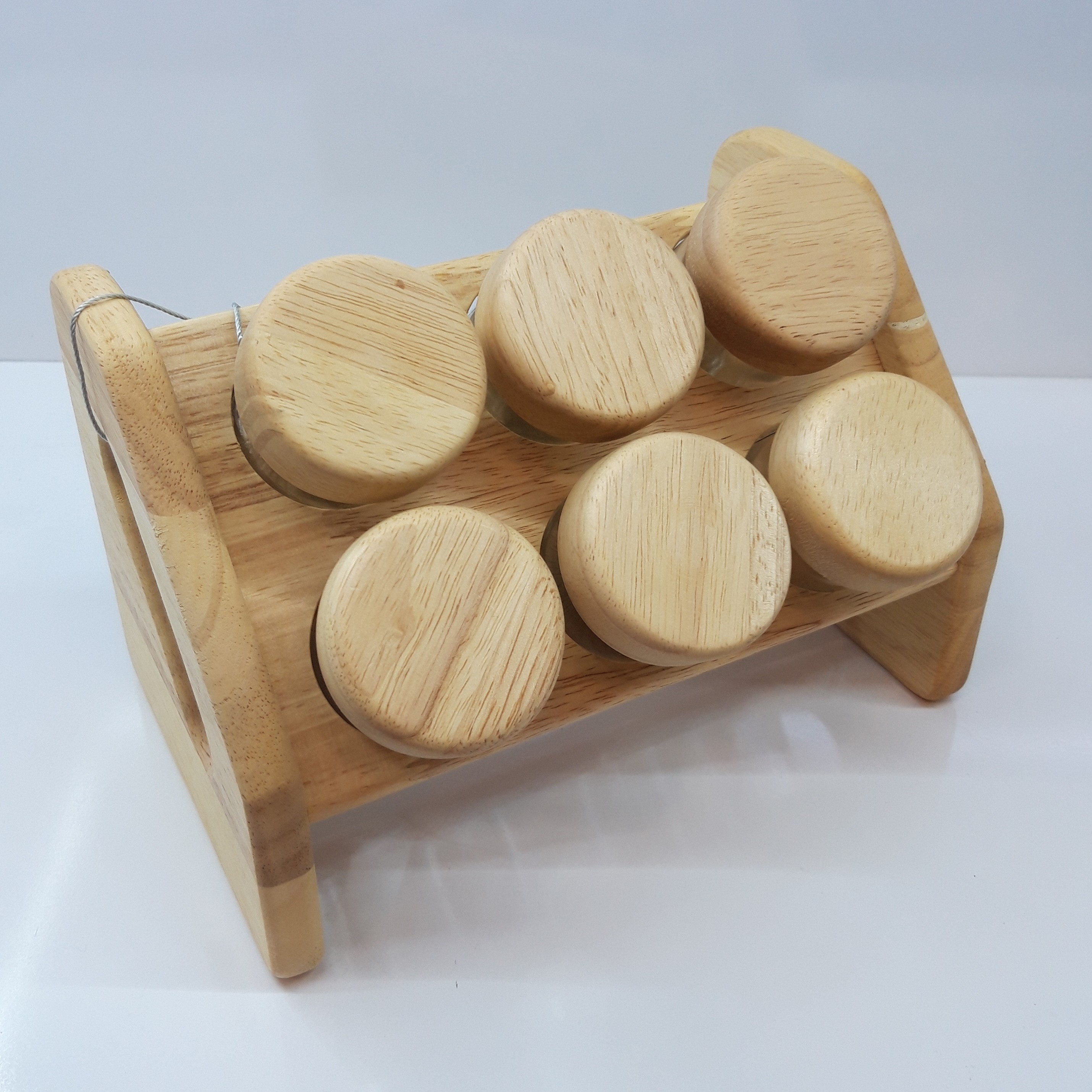 ست ادویه چوبی 6 تایی کج