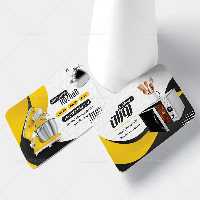 کارت ویزیت لایه باز لوازم خانگی | گرافیک با طعم تربچه