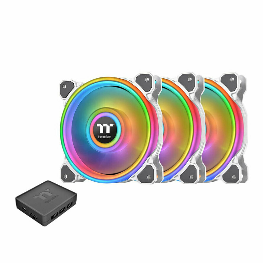 فن کیس ترمالتیک Riing Quad 14 RGB Radiator Fan TT Premium Edition بسته 3 عددی