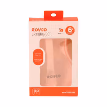 ظرف غذای دربدار کودک رووکو دو قسمتی با قاشق و بدون مواد زائد  BPA FREE رنگ نارنجی  ROVCO