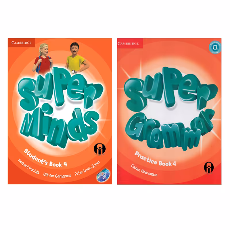 کتاب Super Minds And Super Grammar 4 اثر جمعی از نویسندگان انتشارات الوندپویان دو جلدی