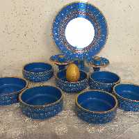 هفت سین سفالی نقطه کوبی