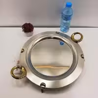 سینی استیل نگار کوچک گرد نگین کد 485