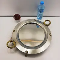 سینی استیل نگار کوچک گرد نگین کد 485