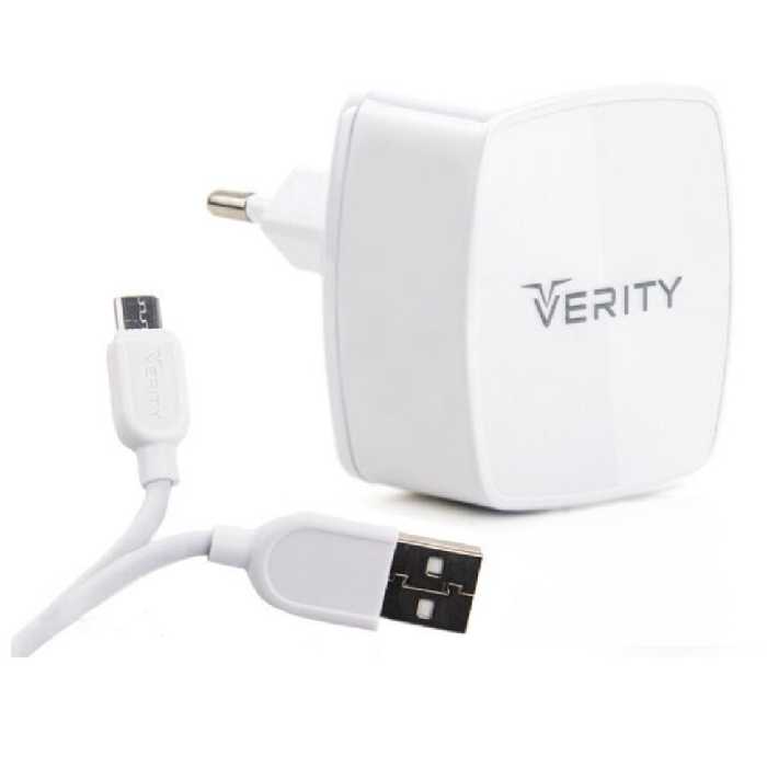 اداپتور فست شارژ  موبایل وریتی مدل AP2112 همراه با کابل شارژ میکرو
