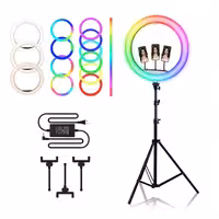 رینگ لایت سالنی Ringlight HSN45 RGB   پایه