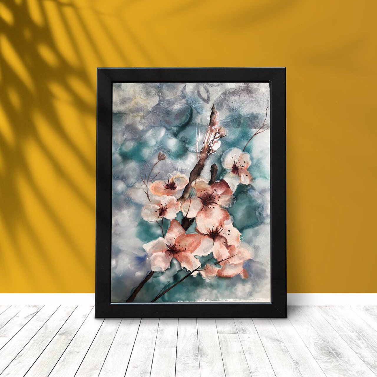 تابلوی نقاشی طرح گل های بهاری