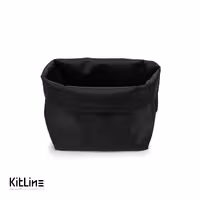 جای نان پارچه ای دو رو 12×23 سانتیمتری مدل کلاهی مشکی