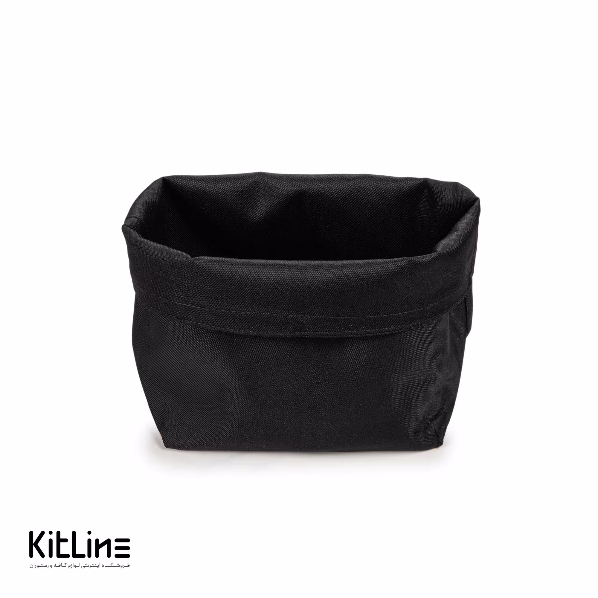 جای نان پارچه ای دو رو 12×23 سانتیمتری مدل کلاهی مشکی