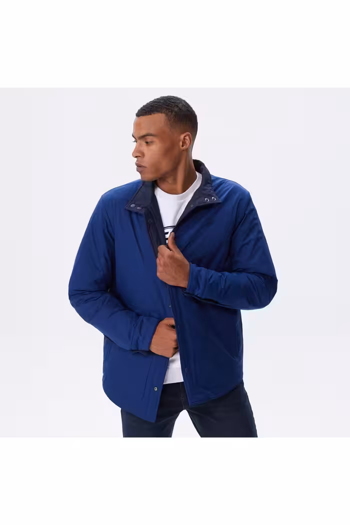 کاپشن آبی مردانه کت یقه دو رو سرمه ای Lacoste