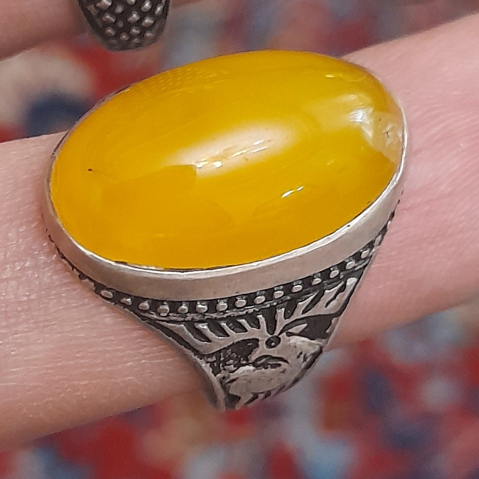 انگشتر نقره مردانه، شرف الشمس