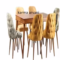 میز ناهارخوری 10 نفره چوبی مدل رویس 03 کرم زرد ارسال راااااااااااایگان برند کارما