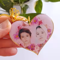 سرکلیدی عکسدار جاکلیدی عکسدار  قلب دوطرفه