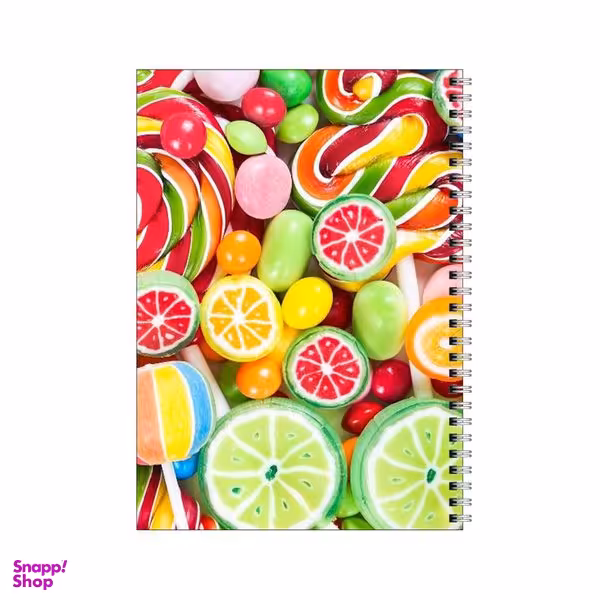 دفتر مشق 80 برگ بامبیلیپ طرح بک گراند آبنبات  کد 2287474