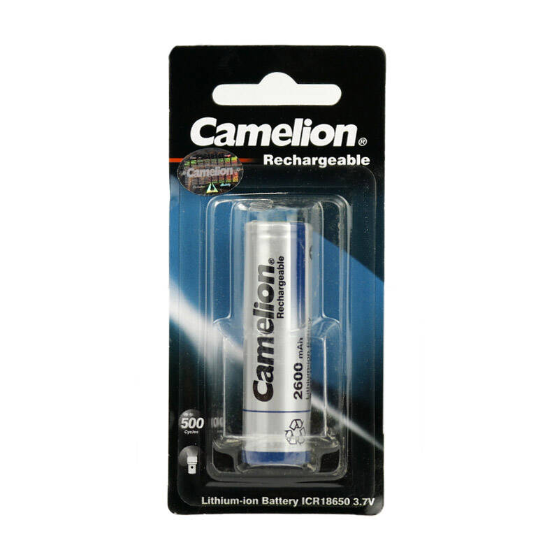 باتری لیتیومی شارژی Camelion ICR18650-F-26-BP 2600mAh