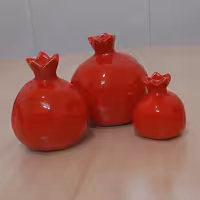 ست انار سفالی سه عددی مناسب برای شب یلدا 