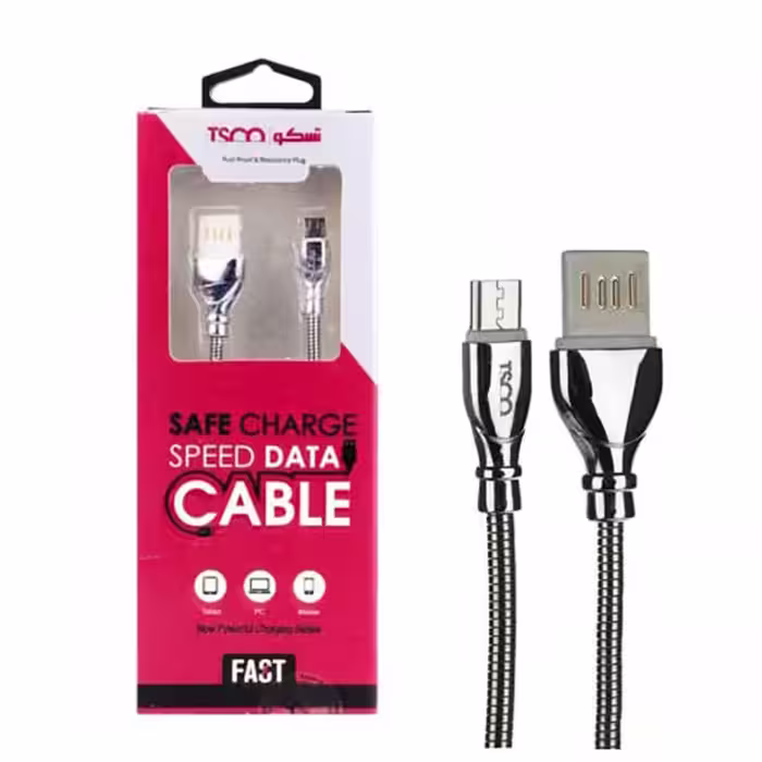 کابل شارژ MicroUSB تسکو TSCO TC62N نقره ای
