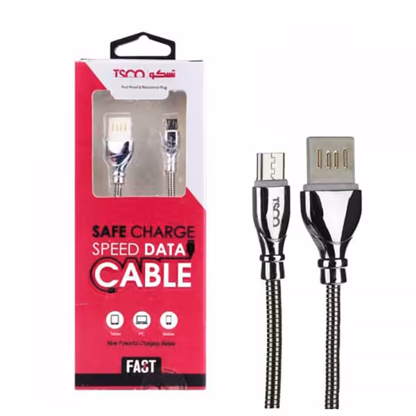 کابل شارژ MicroUSB تسکو TSCO TC62N نقره ای