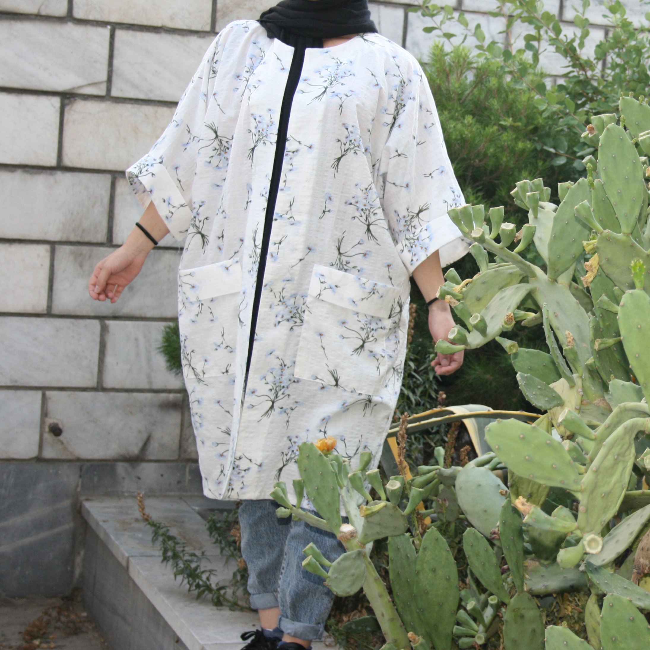 مانتو نخی تابستانی طرحدار مدل تارا