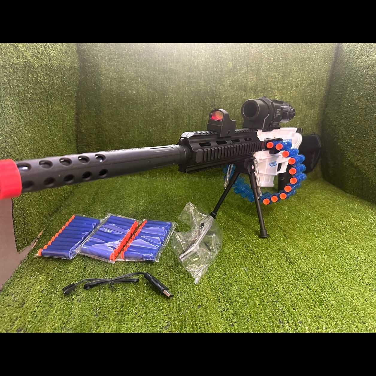 تفنگ رگباری شارژی سایز بزرگ 