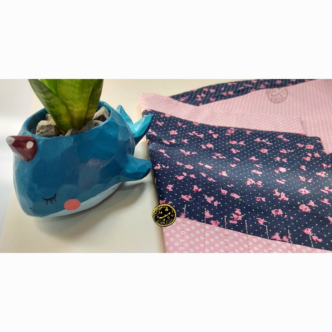 جامدادی رولی پارچه ای36تایی سرمه ایهمراه جامدادی جامداد رنگی