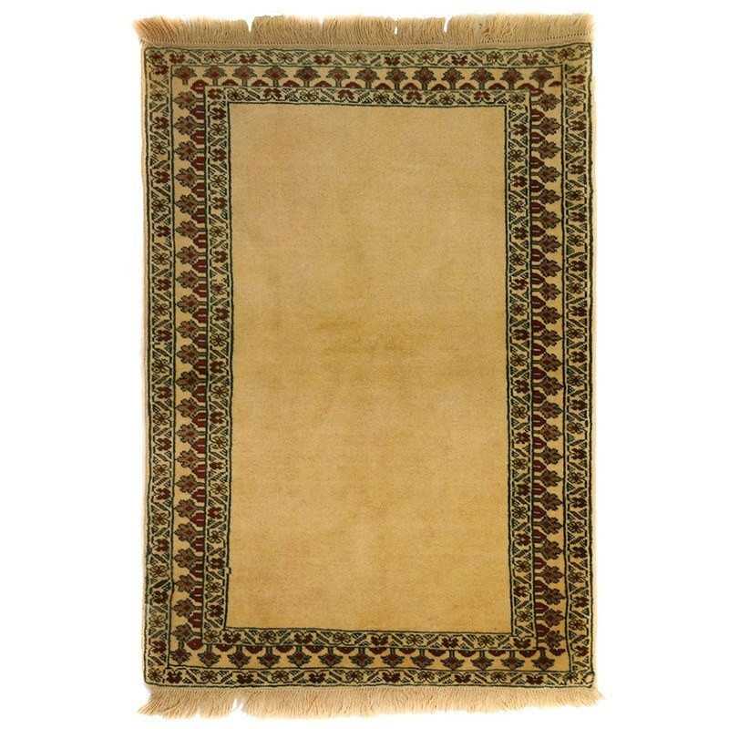 فرش قدیمی دستبافت یک ونیم متری مدل کف ساده کد 1412165(فروش چکی 6 ماهه با کد تخفیف farshgereh)