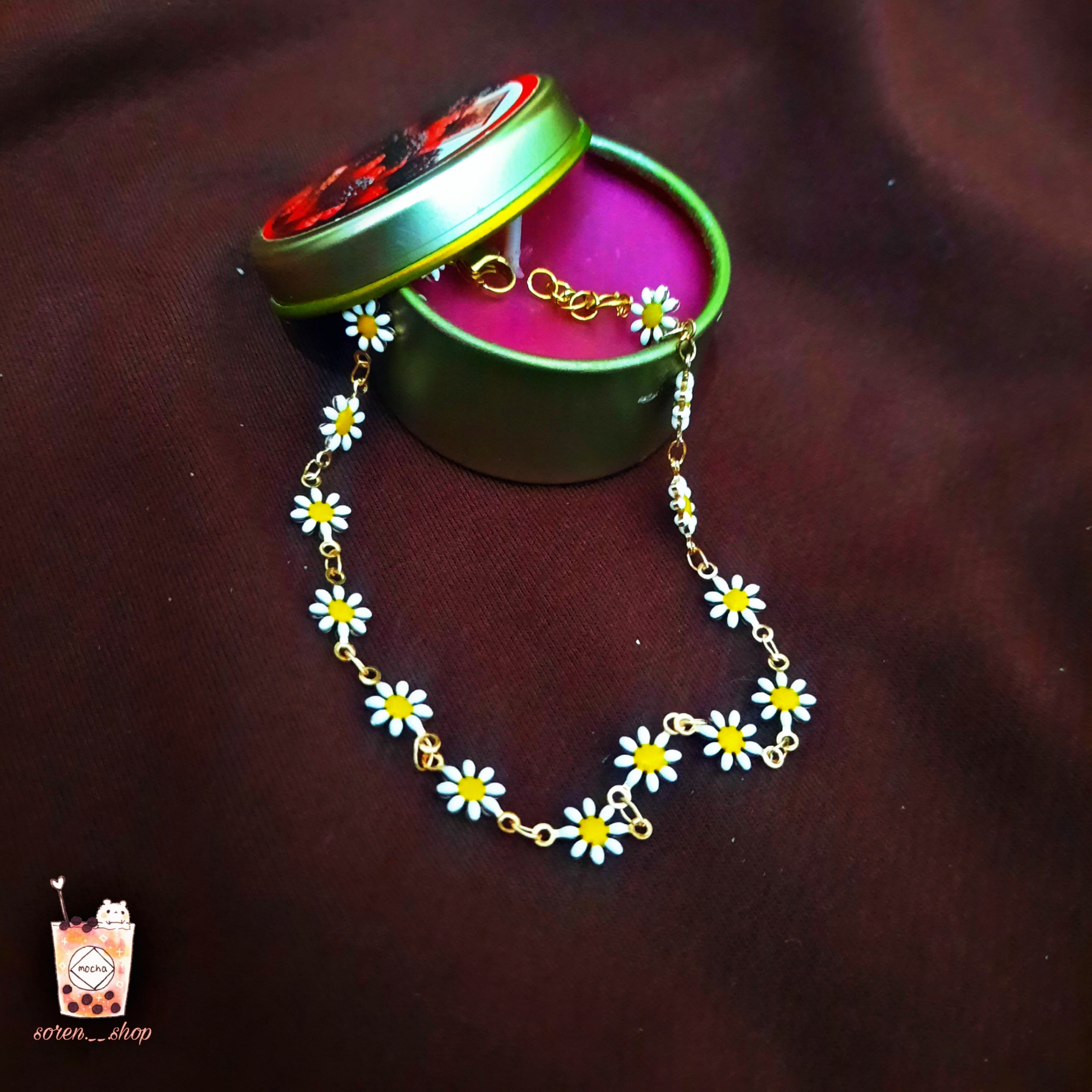 دستبند گل بابونه