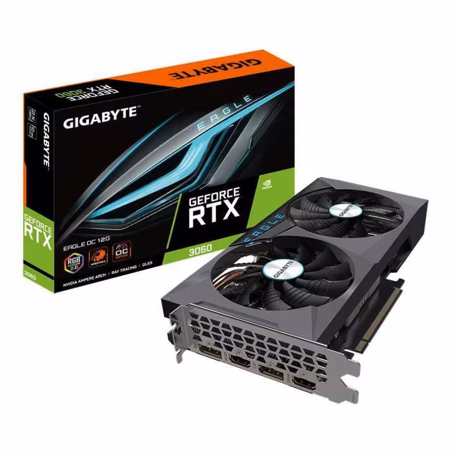 کارت گرافیک گیگابایت GeForce RTX 3060 EAGLE OC 12G